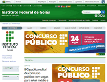 Tablet Screenshot of cefetgo.br